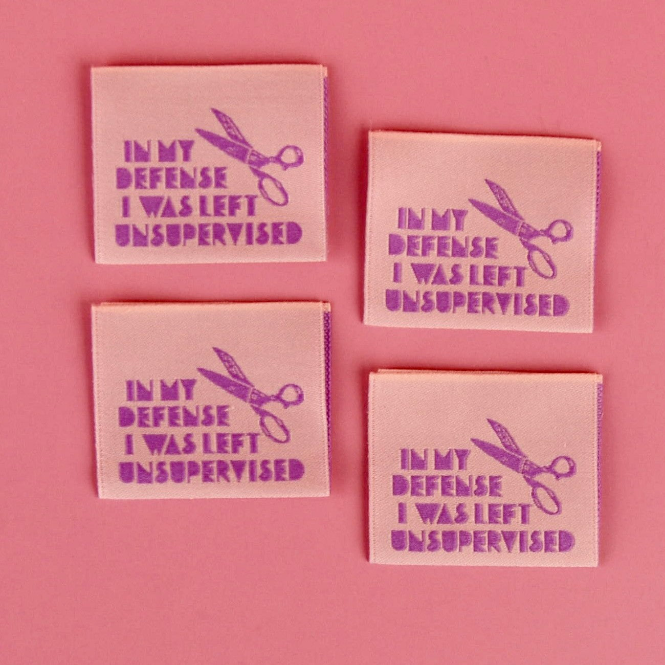 In My Defense Sewing Label