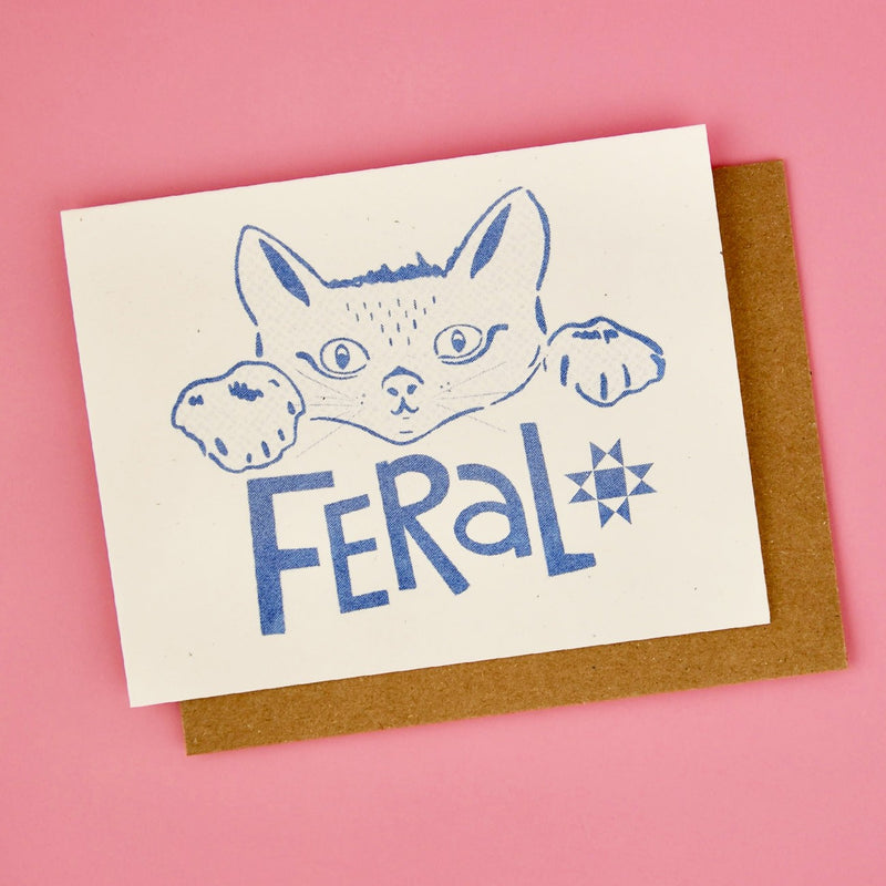 Feral Greeting Card
