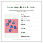 Product Specifications – Mama Made It Sew In Label