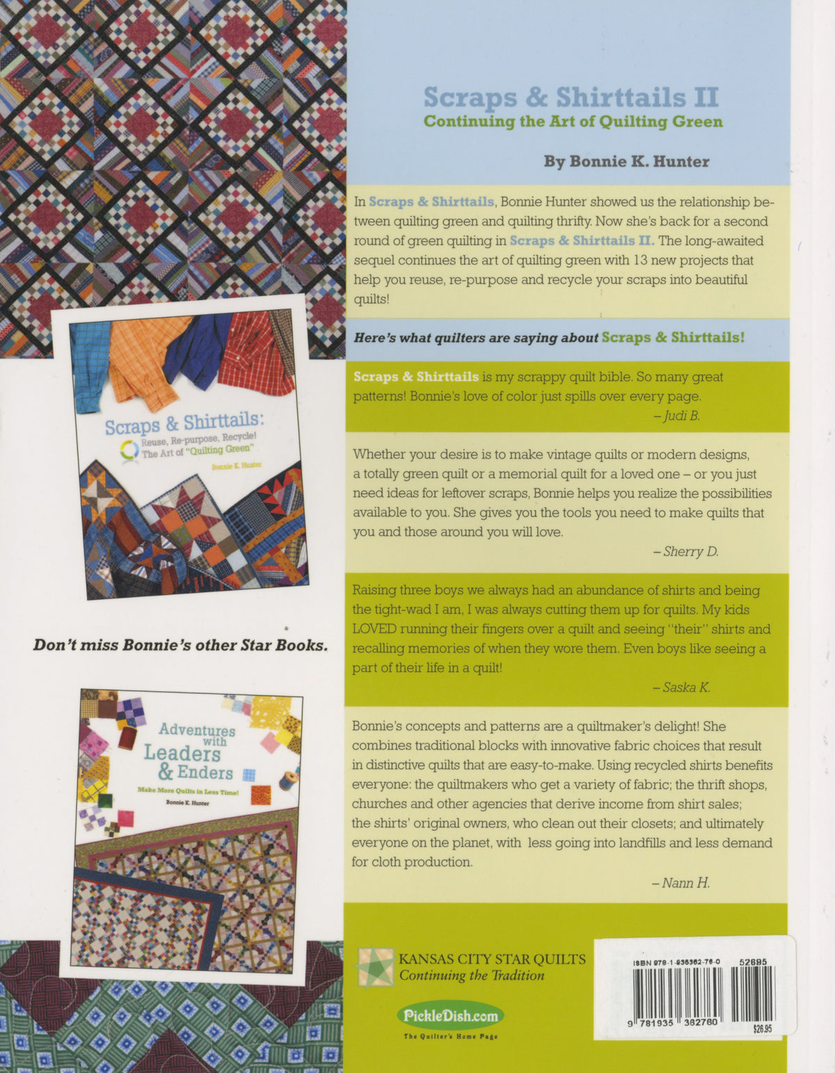 Scraps and Shirttails 2: Continuing the Art of Quilting Green