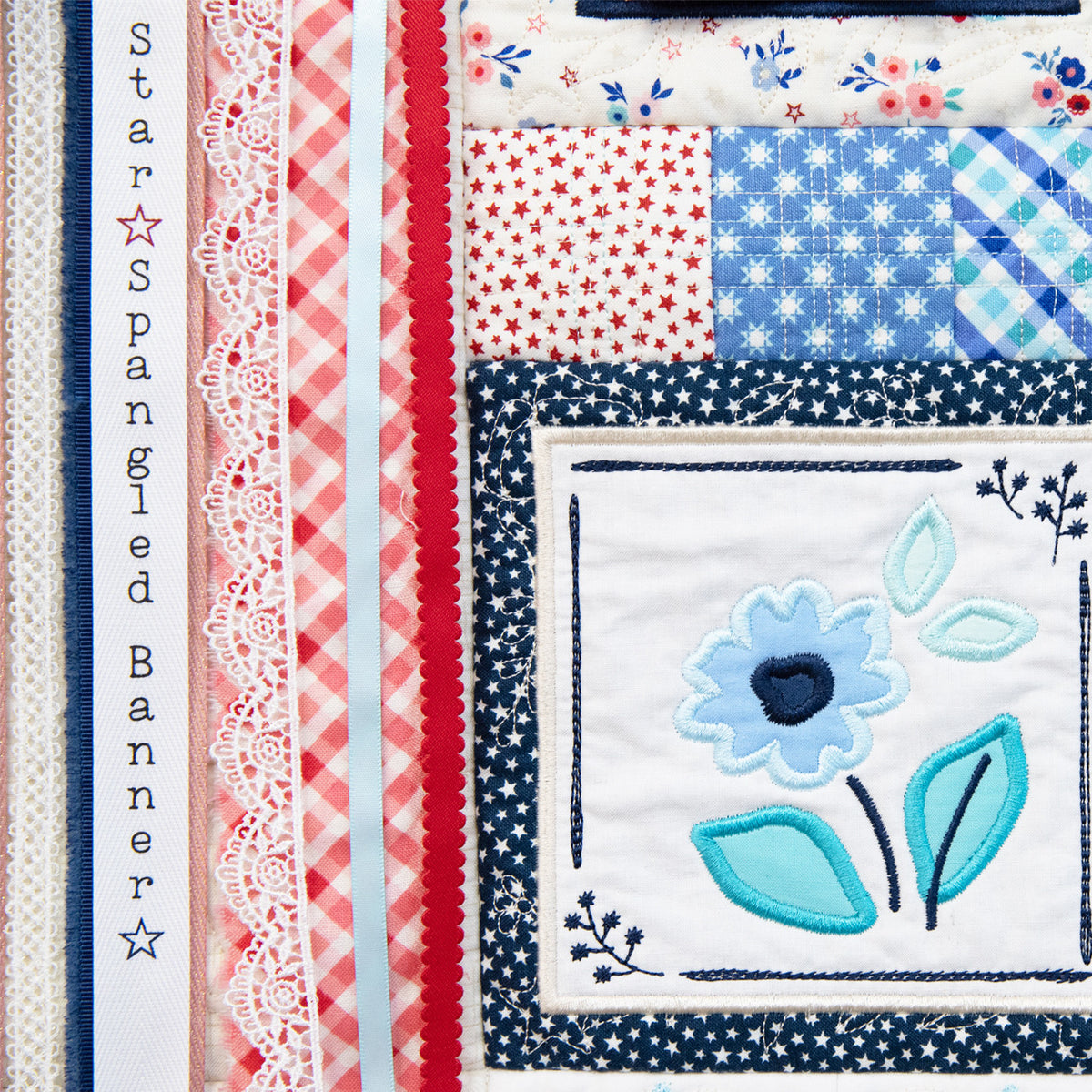 Star-Spangled Beauty Ladder Quilt