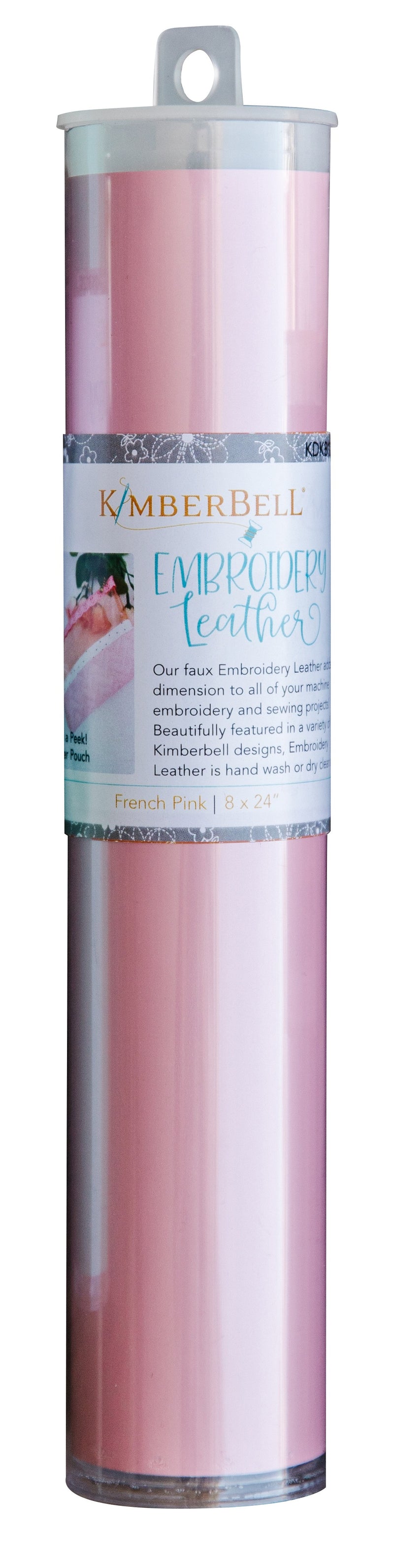 Embroidery Leather French Pink