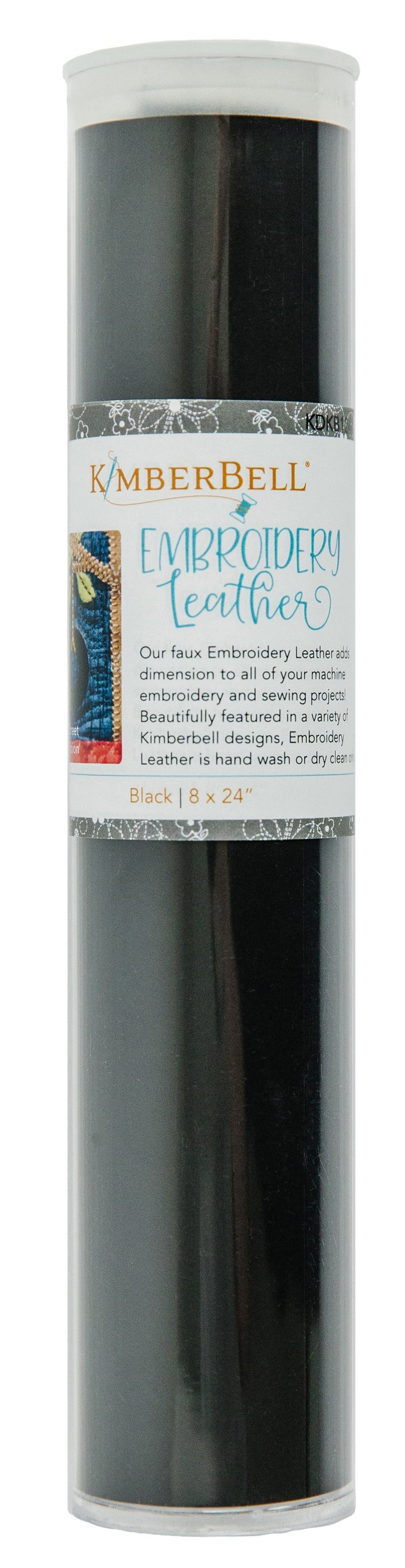 Embroidery Leather Black