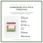Product Specifications – Embroidery Felt Pack Christmas