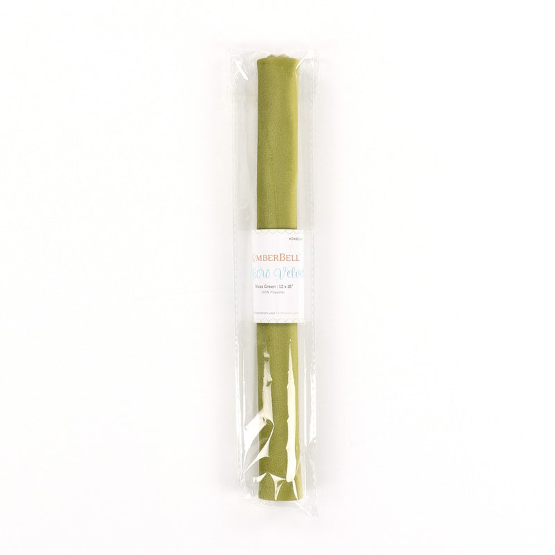 Micro Velvet Embellishment Moss Green