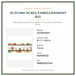 Product Specifications – Autumn Acres Embellishment Kit