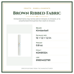 Product Specifications – Brown Ribbed Fabric