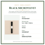 Product Specifications – Black Microvelvet