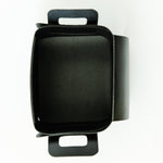 Folding Storage Tote Blank Black Leather