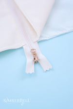 Zipper Pouch Blank Canvas Cream Large