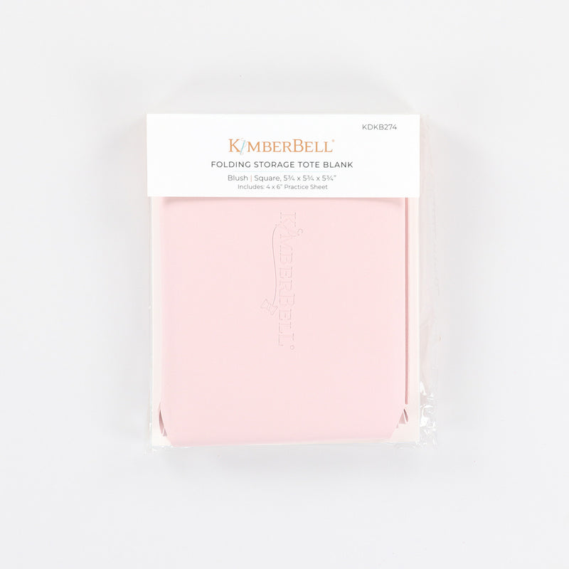 Folding Storage Tote Blank Blush