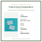 Product Specifications – Cinch Sack Storm Blue
