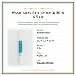 Product Specifications – Wash-away Sticky-back 20in x 5yd