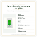 Product Specifications – Shape Form Interfacing 14in x 28in