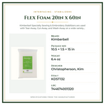 Product Specifications – Flex Foam 20in x 60in