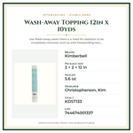 Product Specifications – Wash-Away Topping 12in x 10yds