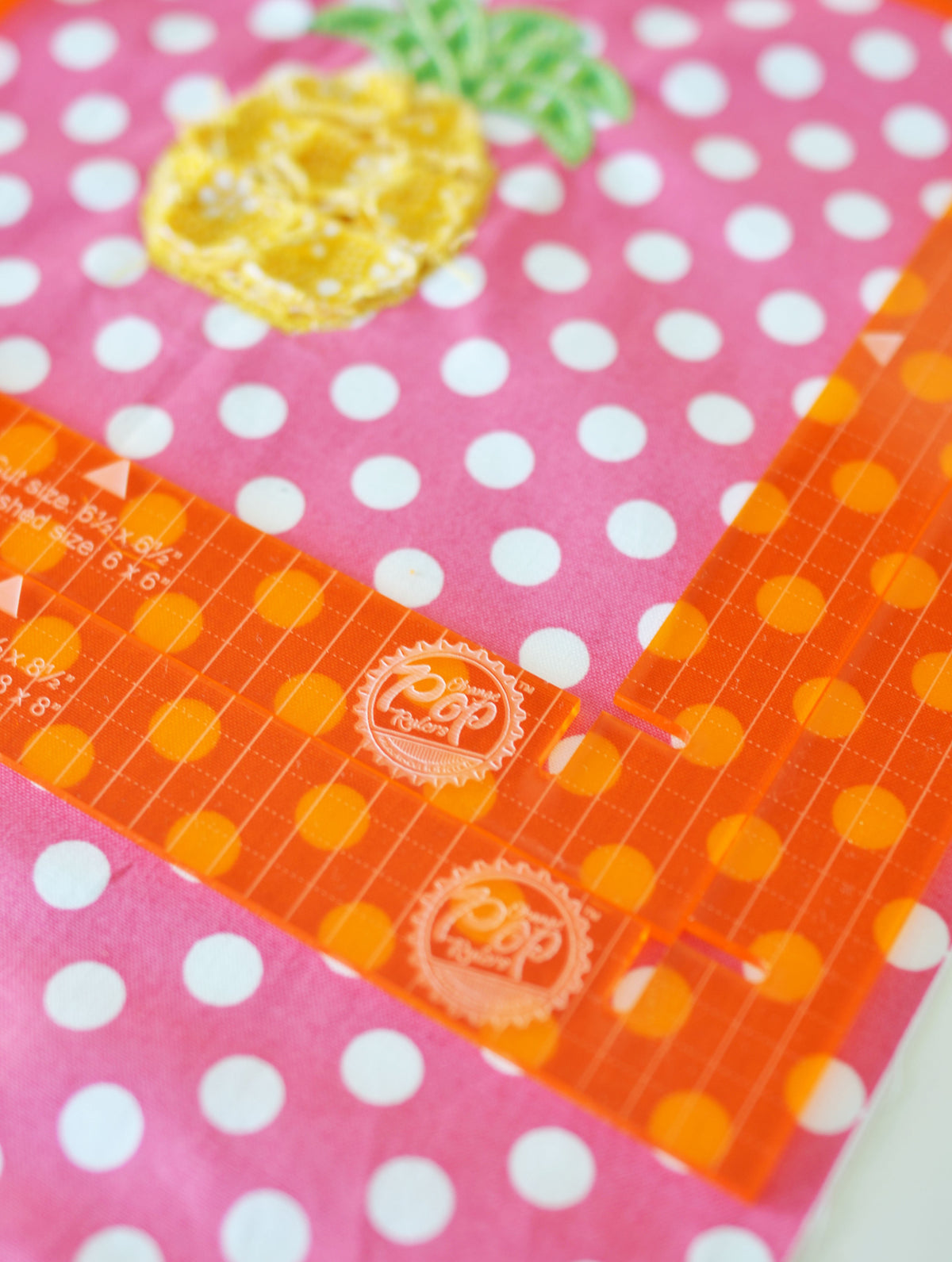 Orange Pop Rulers Square Set