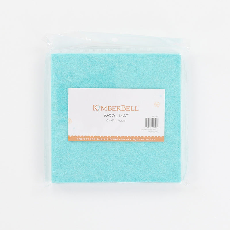 Wool Mat Aqua 6in x 6in