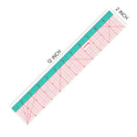 Dual-Color Pattern Grading Rulers 2in x 12in
