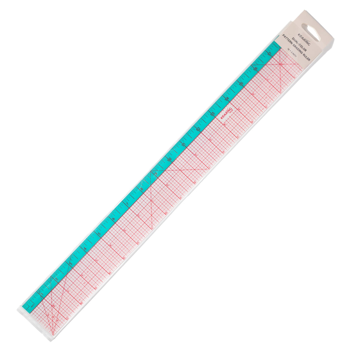 Dual-Color Pattern Grading Rulers 2in x 18in