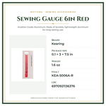 Product Specifications – Sewing Gauge 6in Red