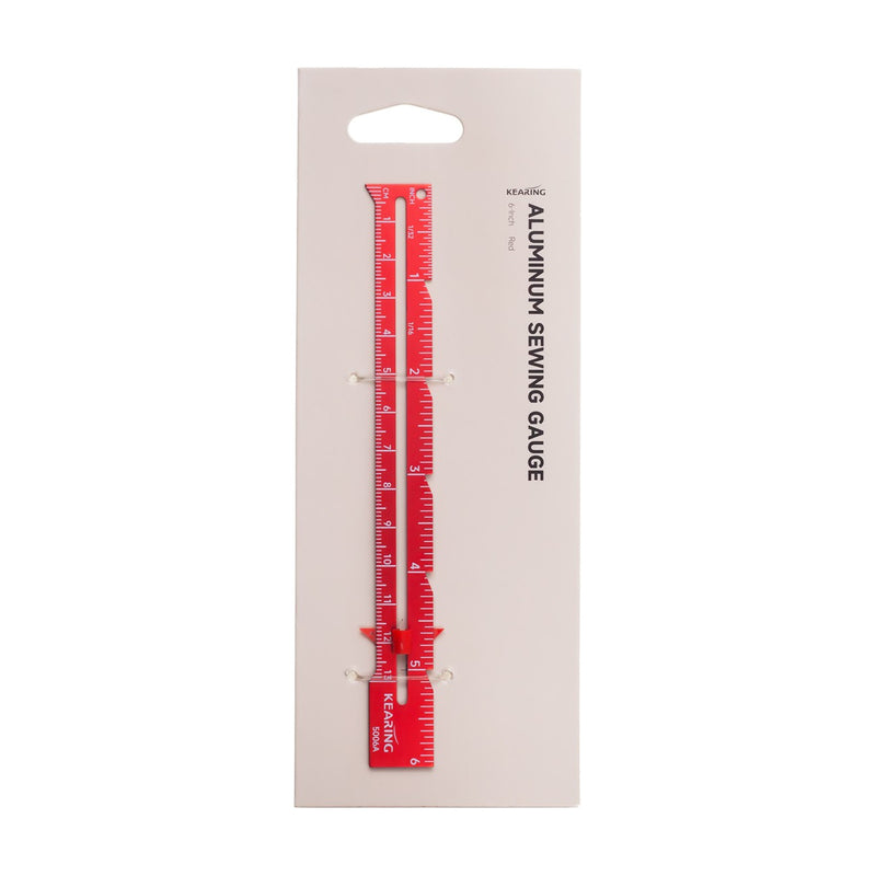 Sewing Gauge 6in Red