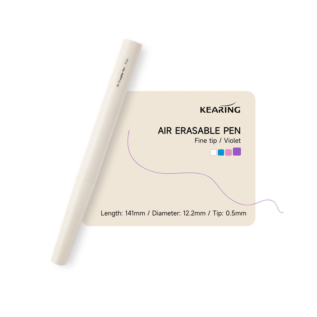 Air Erasable Pen Violet Fine Tip