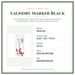 Product Specifications – Laundry Marker Black