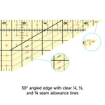 Hot Ironing Ruler 30 Degree Angled 10in x 2-1/2in