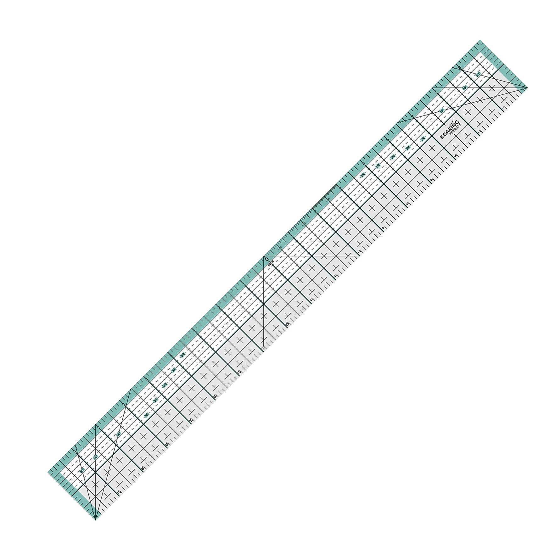 Patchwork Quilting Ruler with Metal Cutting Edge 2in x 18in