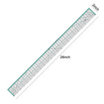 Patchwork Quilting Ruler with Metal Cutting Edge 2in x 24in