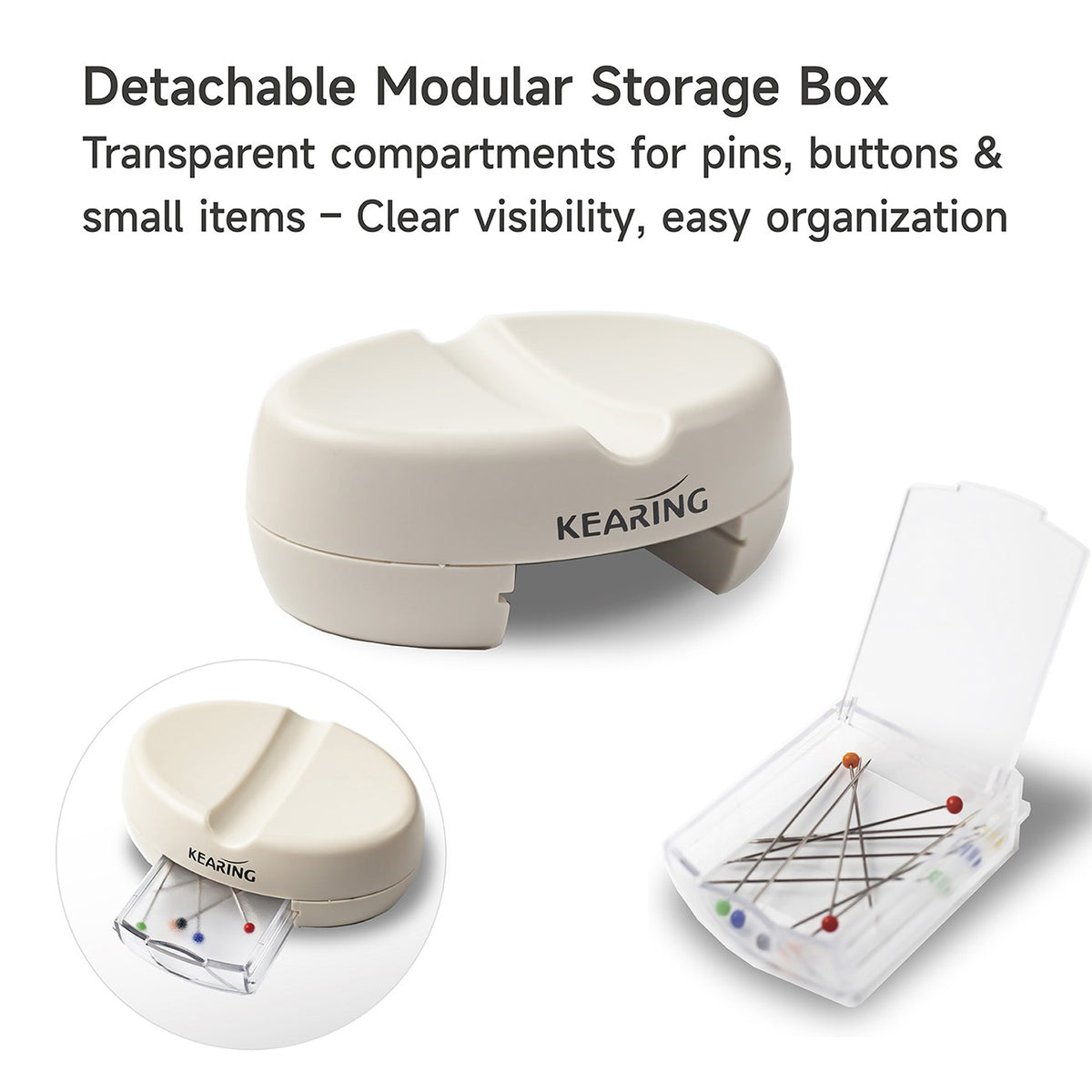 Magnetic Pin Cushion with Needle Drawer
