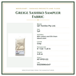 Product Specifications – Greige Sashiko Sampler Fabric