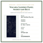 Product Specifications – Wagara Sashiko Panel Maiko-san Blue