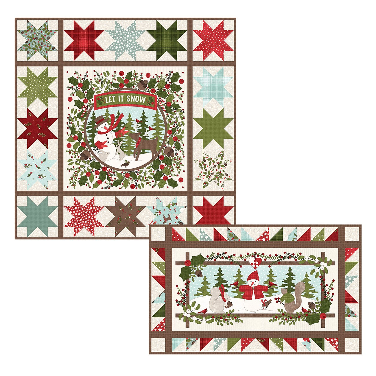Quilt Kit Snowtop Mountain Flannel