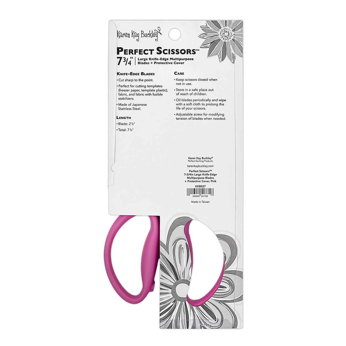 Perfect Scissors Pink 7-3/4in Large Knife-Edge Multipurpose Blades