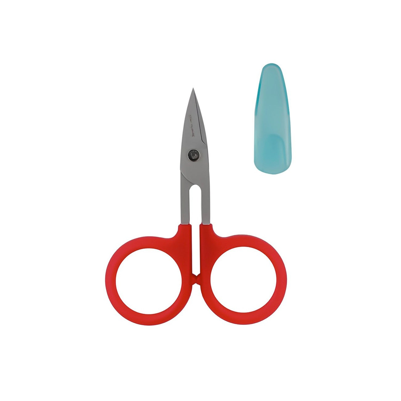 Perfect Scissors Red 3-3/4in Small curved Micro-Serrated Non-slip Blade