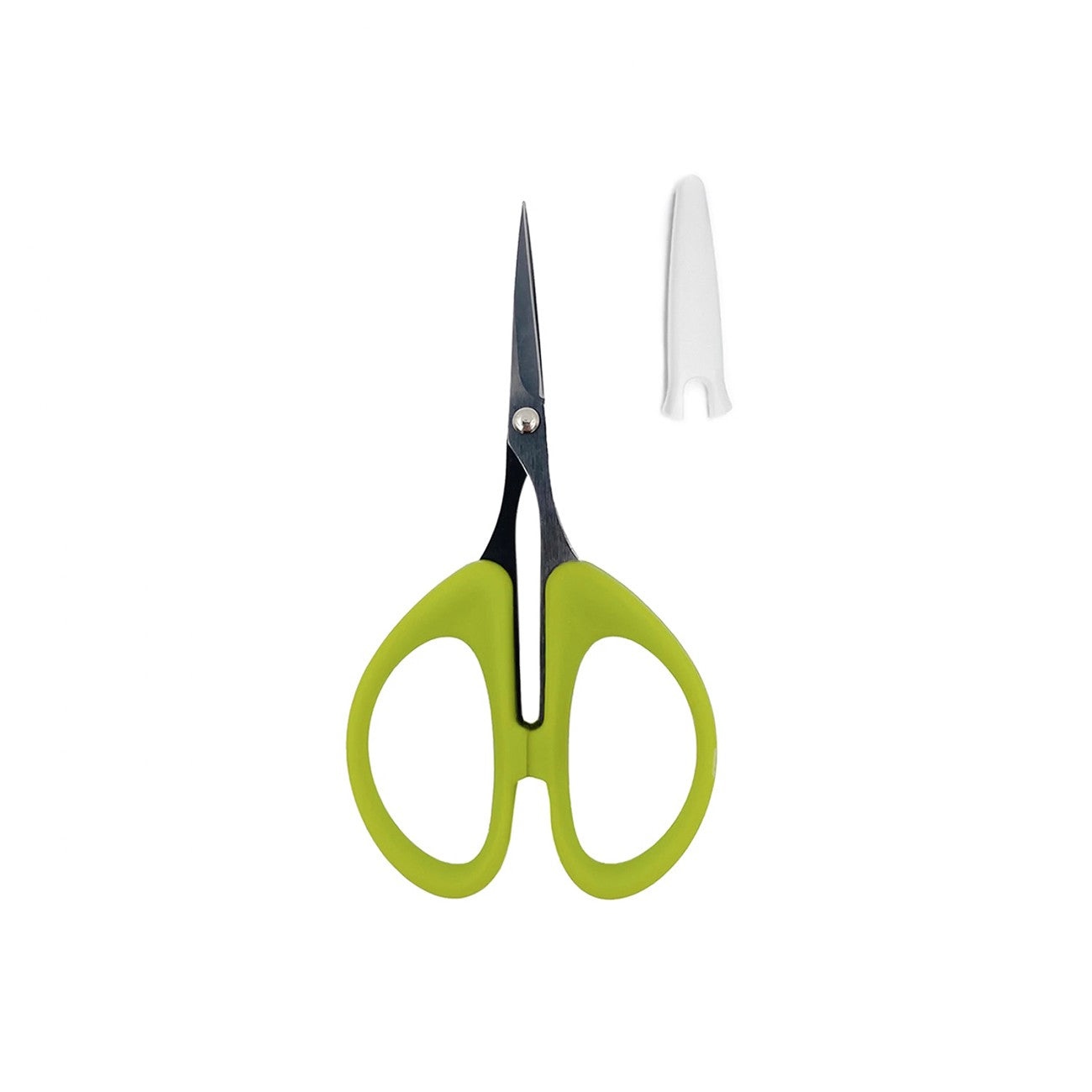 Perfect Scissors Green 4-3/16in Small Micro-Serrated Non-Slip Blade