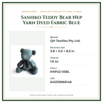 Product Specifications – Sashiko Teddy Bear Nep Yarn Dyed Fabric Blue
