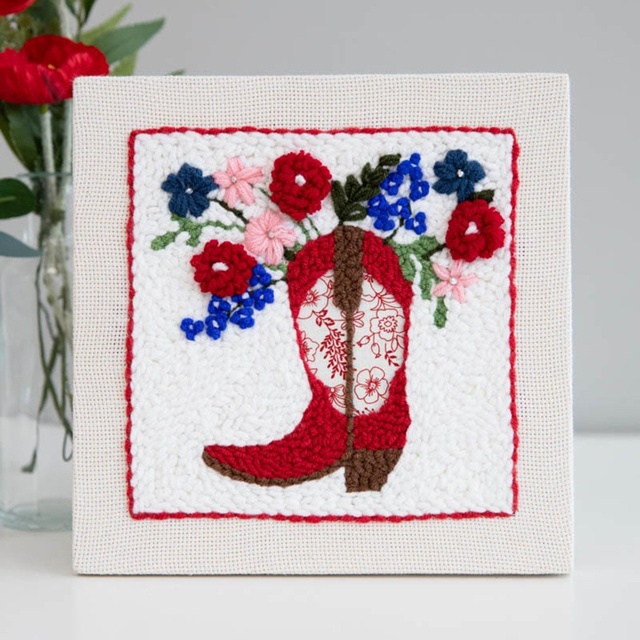 Americana Cowgirl Punch Needle Embroidery Kit