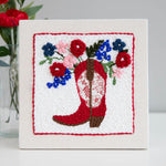 Americana Cowgirl Punch Needle Embroidery Kit