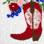 Americana Cowgirl Punch Needle Embroidery Kit