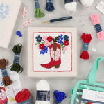 Americana Cowgirl Punch Needle Embroidery Kit