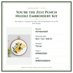 Product Specifications – You're the Zest Punch Needle Embroidery Kit