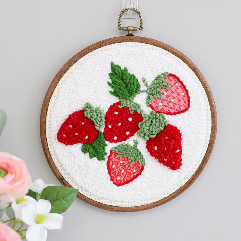 So Berry Happy Punch Needle Embroidery Kit