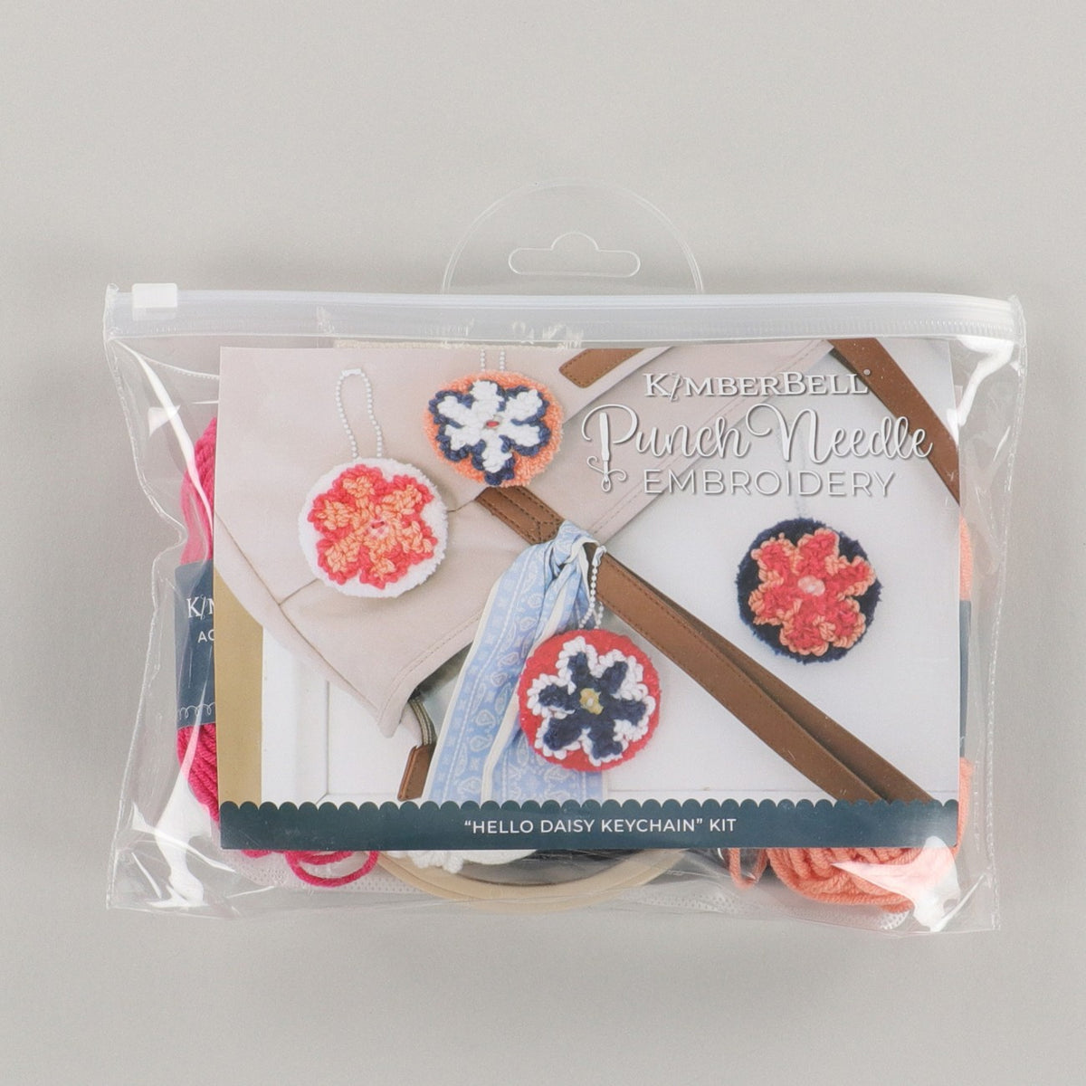 Hello Daisy Keychain Punch Needle Kit
