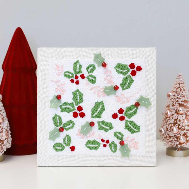 Happy Holly-Days Punch Needle Kit