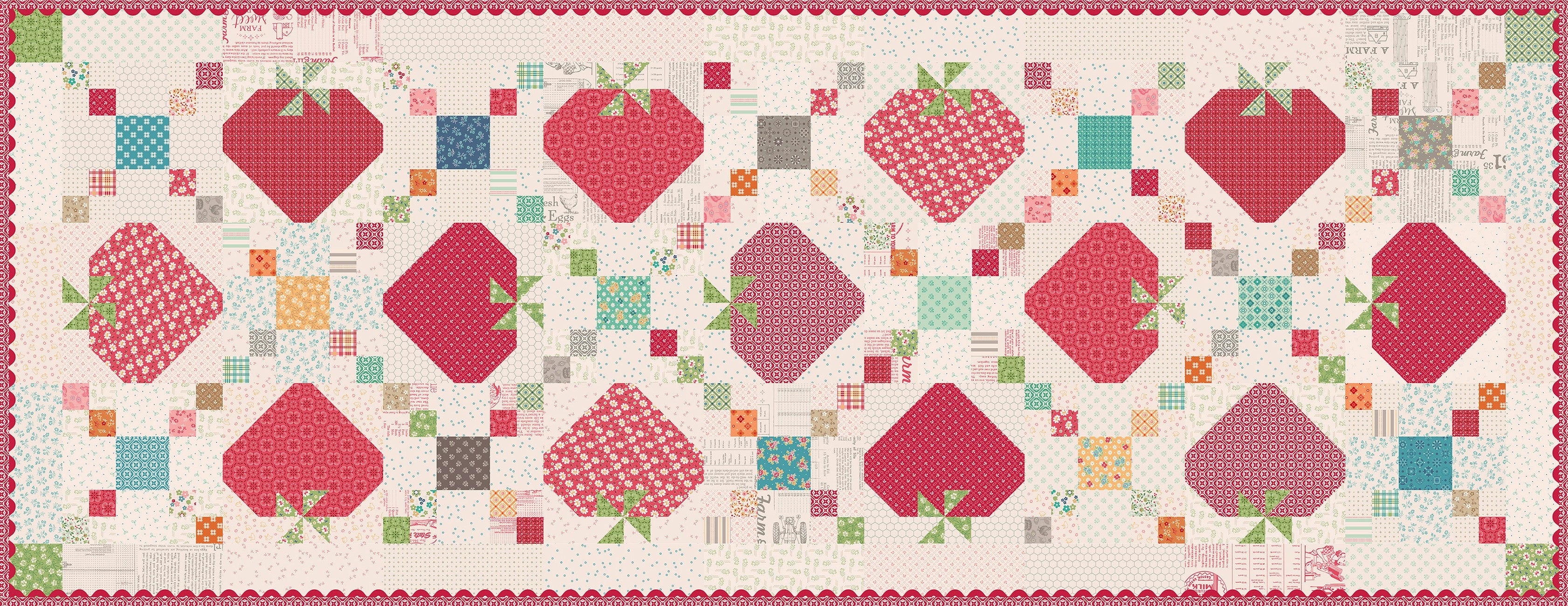 Farmer's Daughter Sweet Strawbery Patch Runner Kit