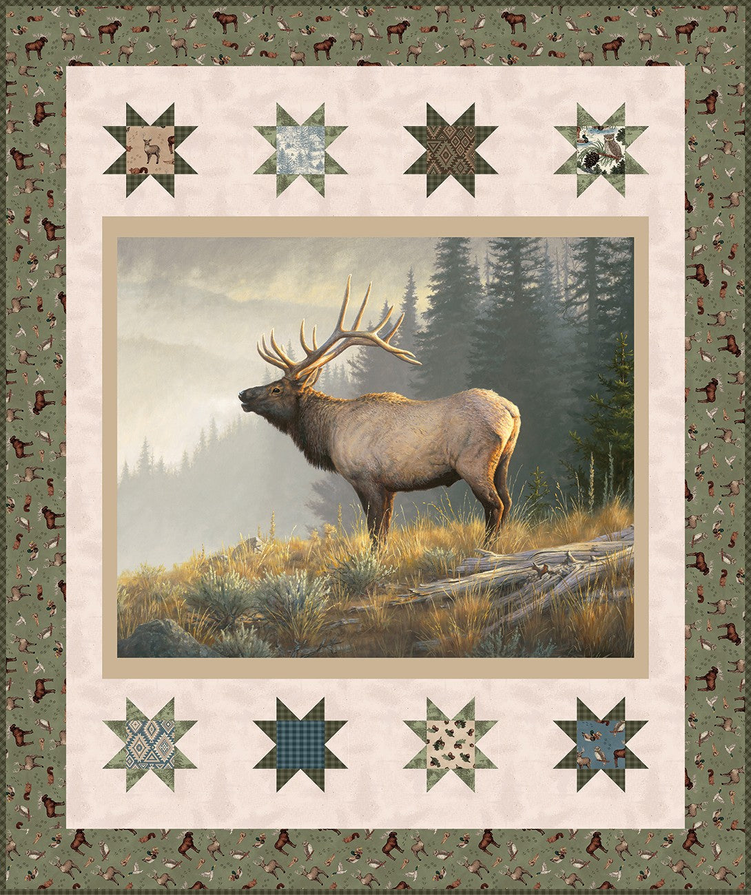 Monarch of the Mountain Panel Quilt Kit - Majestic in Nature II