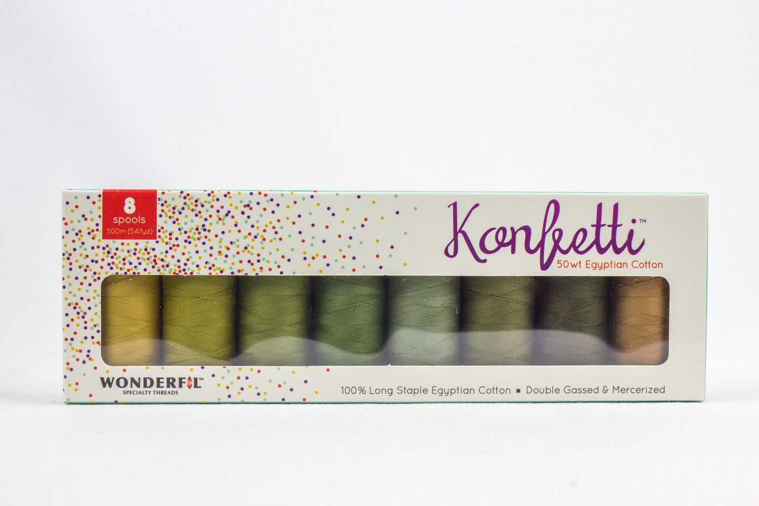 Konfetti 8-Spool Thread Set Forest Floor